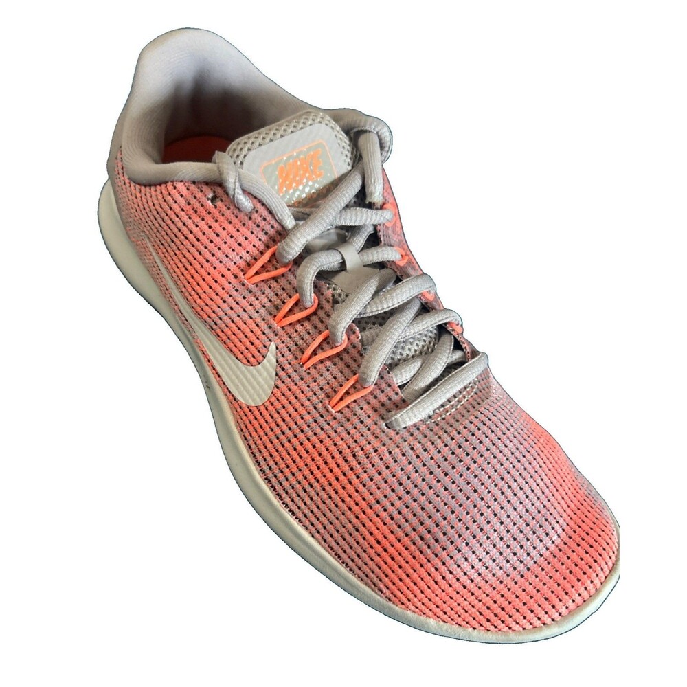 Nike Flex 2018 RN Running  Womens 7.5 Gray Coral Mesh  Walking Gym Sneaker